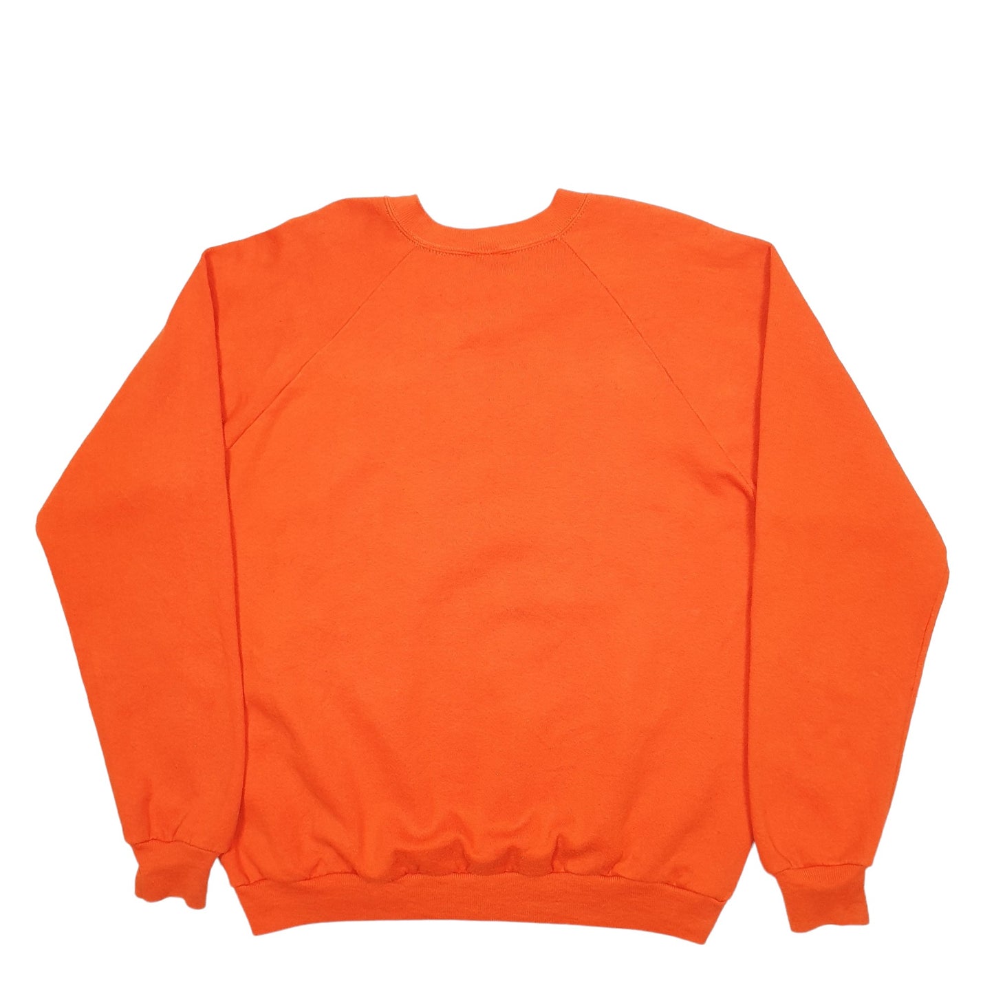 Mens Orange Jerzees Haunted Made In USA Crewneck Jumper