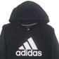 Mens Black Adidas  Hoodie Jumper