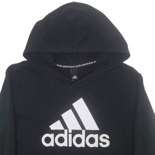 Mens Black Adidas  Hoodie Jumper