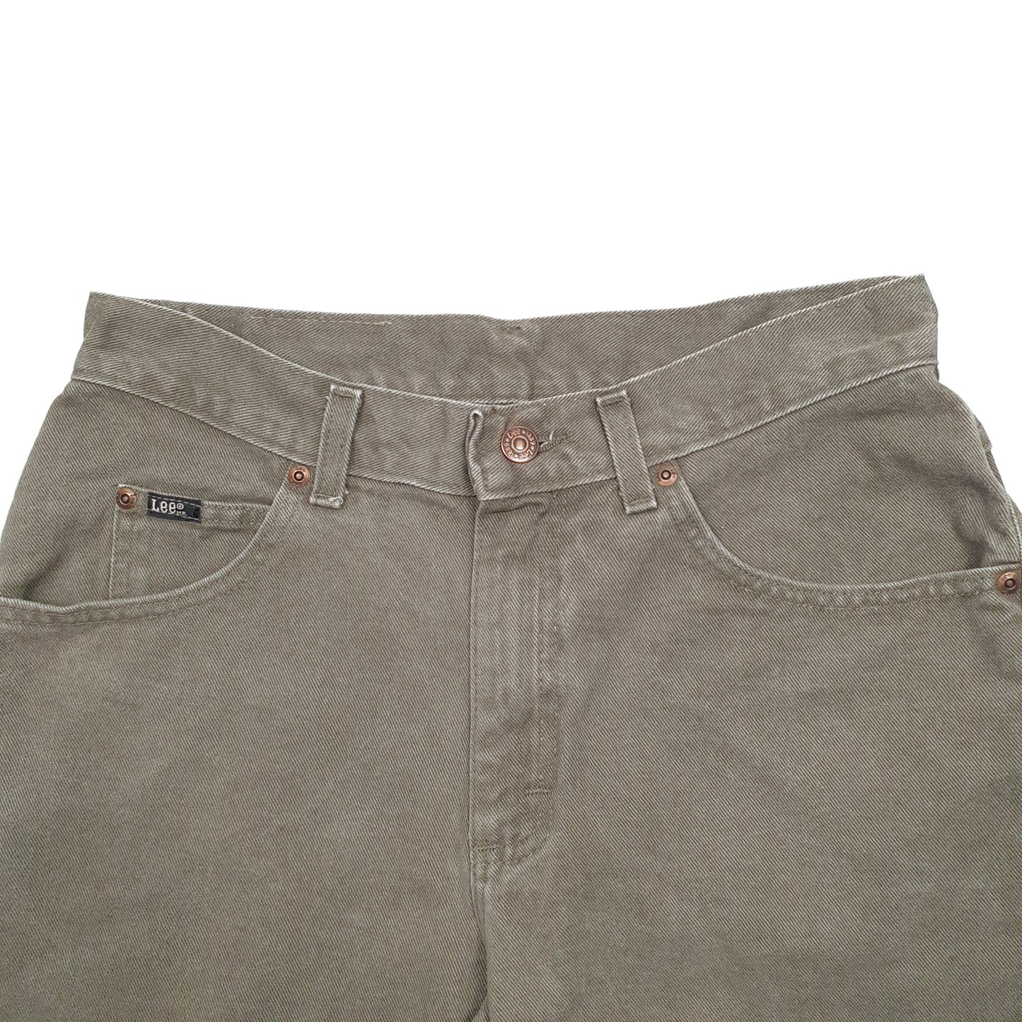 Mens Khaki Lee  Denim Shorts