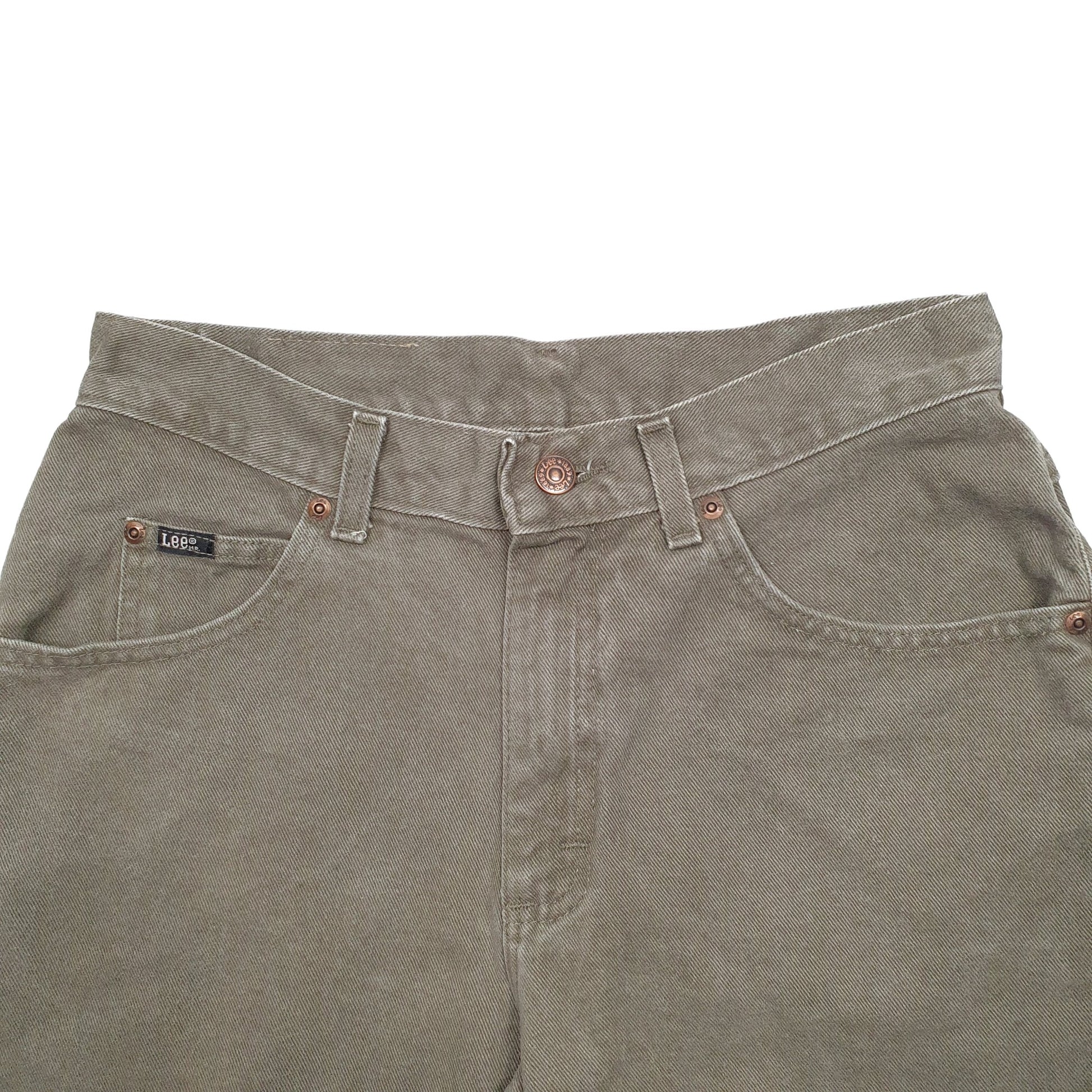Mens Khaki Lee  Denim Shorts
