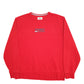 Mens Red Tommy Hilfiger Spellout Crewneck Jumper