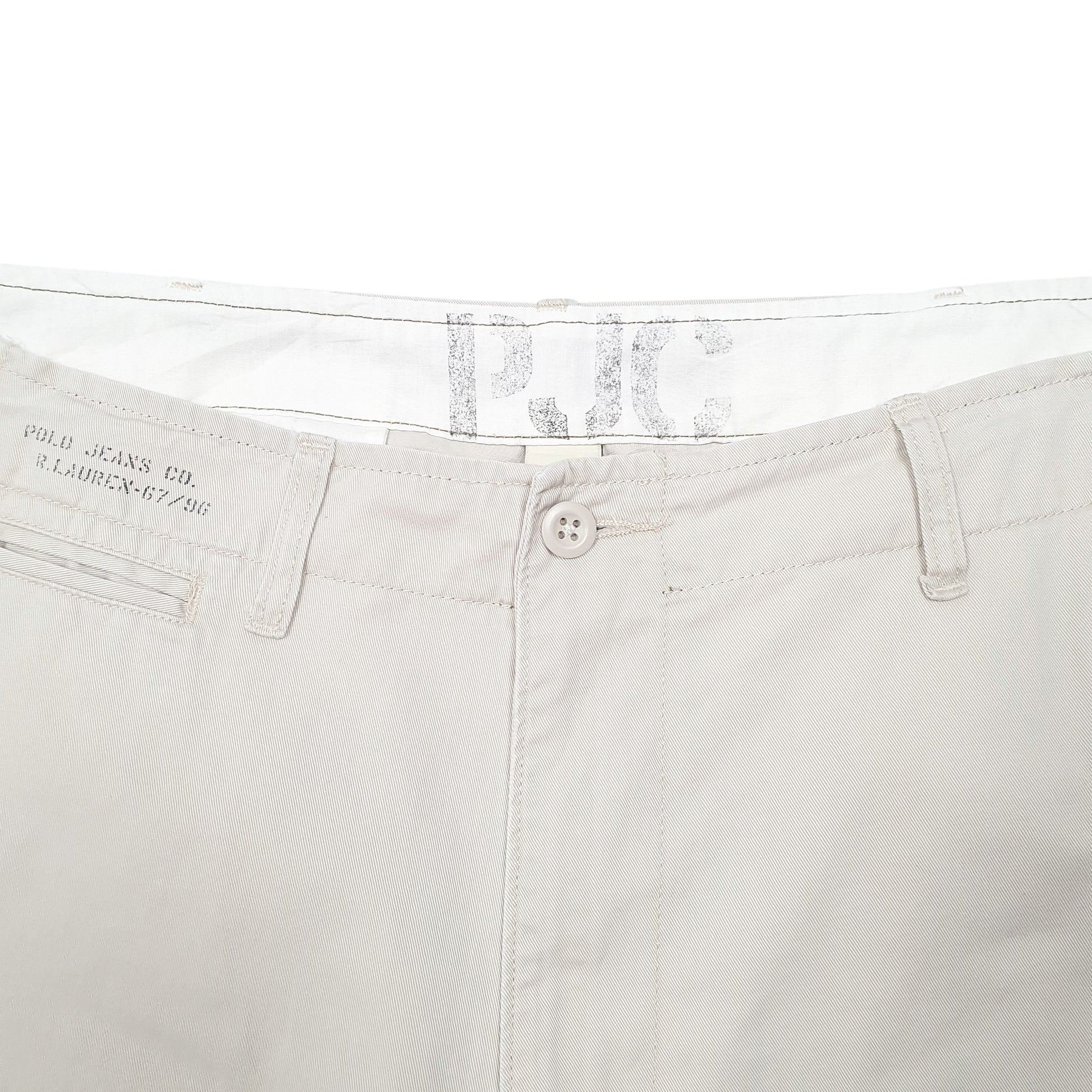 Mens Beige Polo Ralph Lauren Jeans Company Vintage RL67 Chino Trousers
