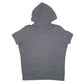 Womens Grey Nike Sleeveless Hoodie Athletic Dept Gym Workout Full Zip Jumper