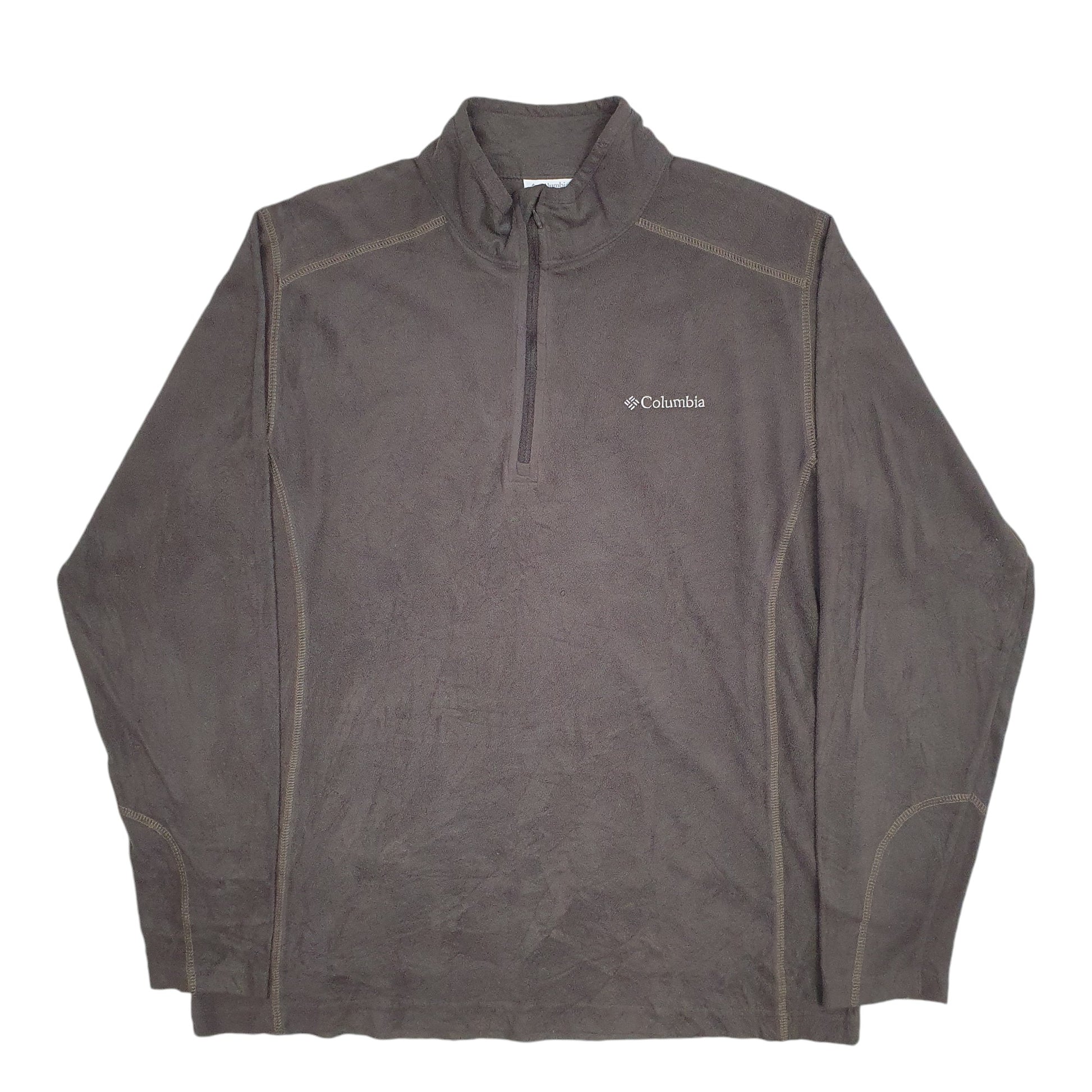 Mens Grey Columbia Sportswear  Quarter Zip Jumper