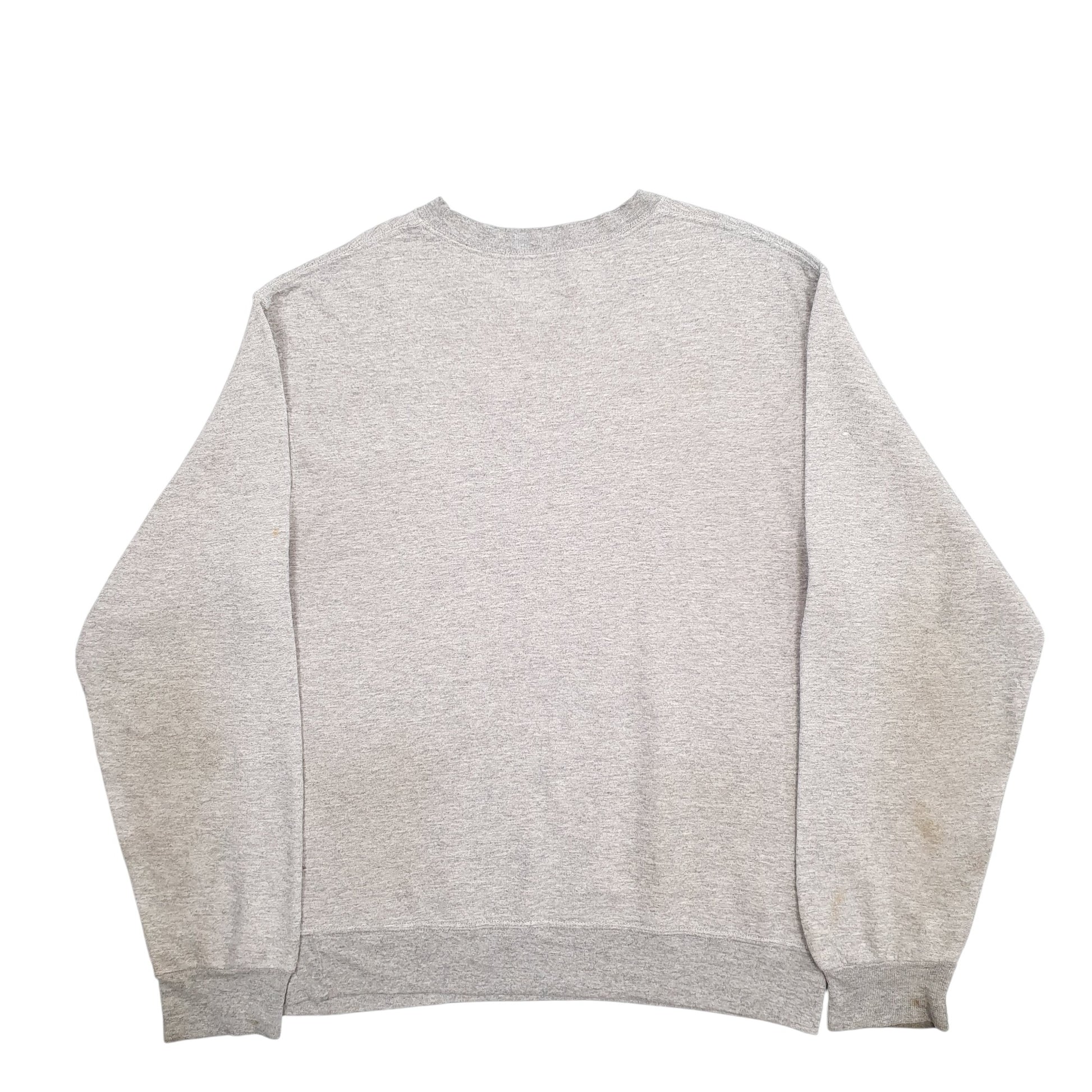 Mens Grey Fruit Of The Loom  Crewneck Jumper
