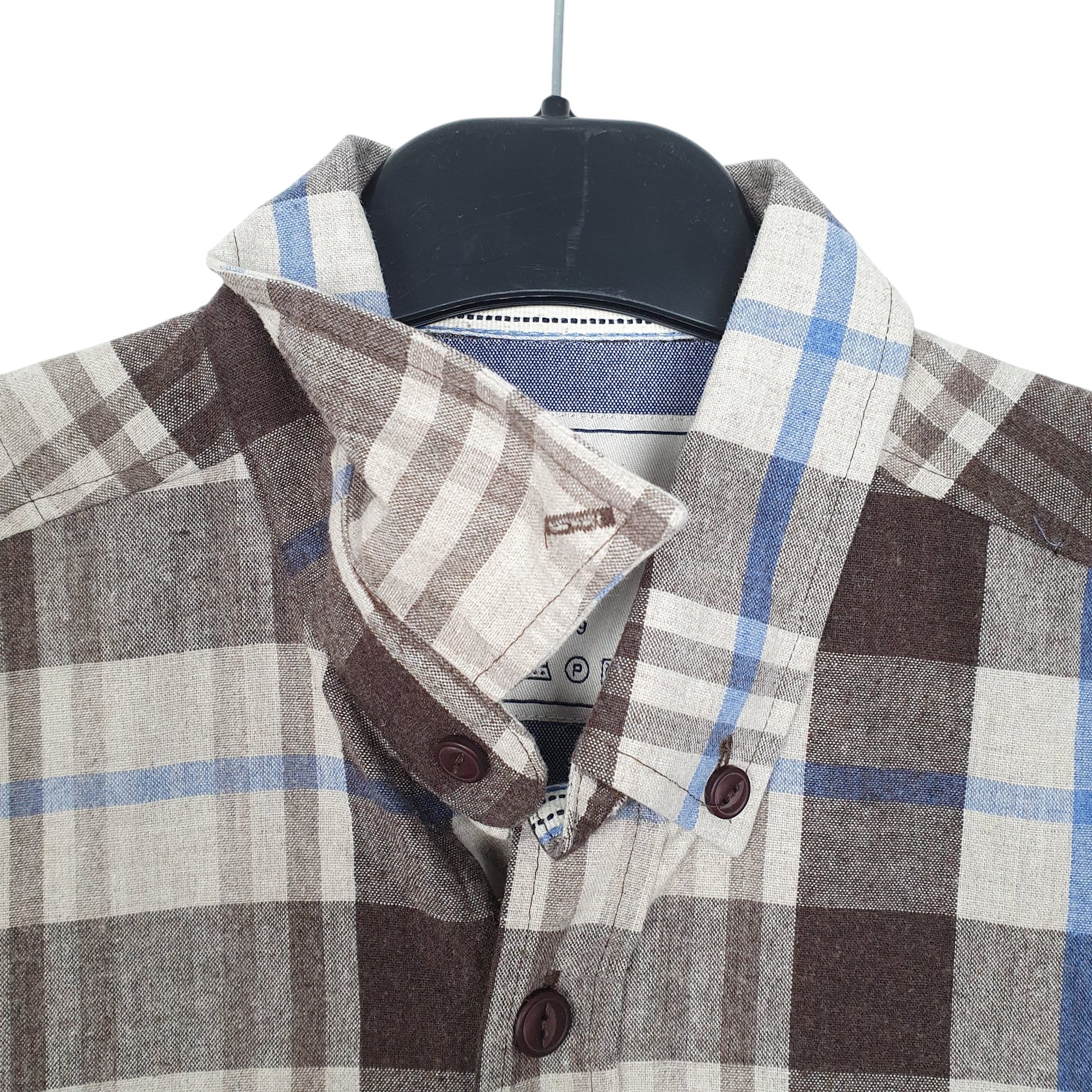 Mens Brown Kronstadt  Long Sleeve Shirt