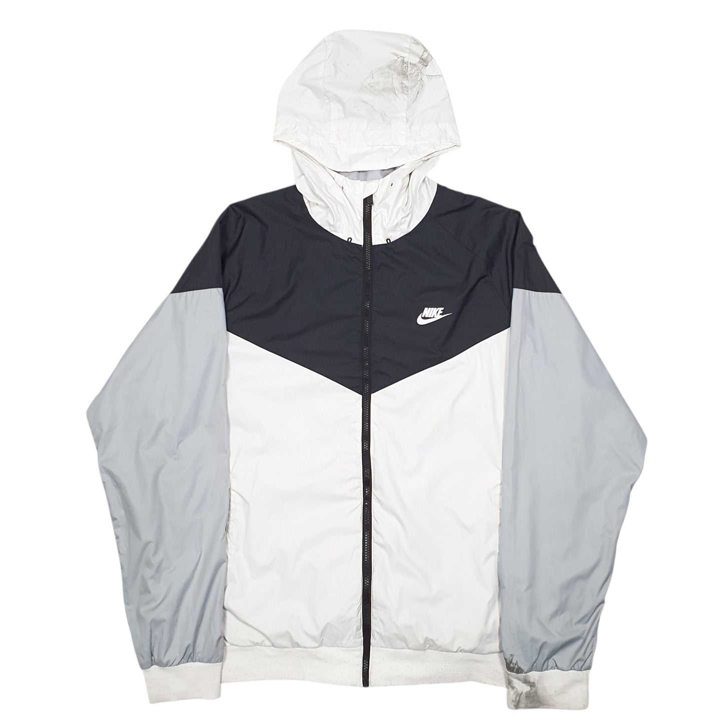 Mens White Nike Windrunner  Coat