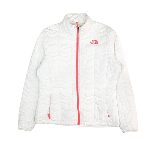 Womens White The North Face Quilted Lightweight  Coat