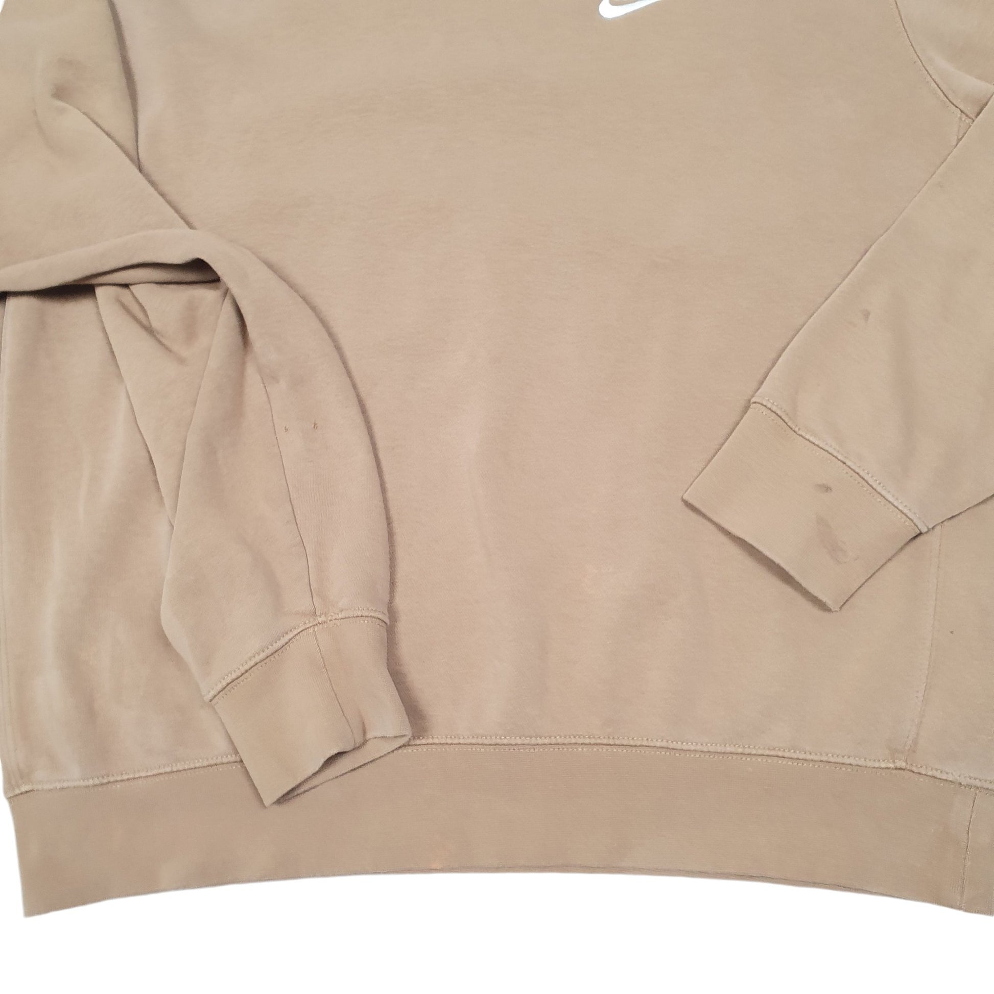 Mens Tan Nike Swoosh Crewneck Jumper
