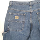 Mens Blue Lee Vintage 1990s Dungarees Jorts Denim Shorts