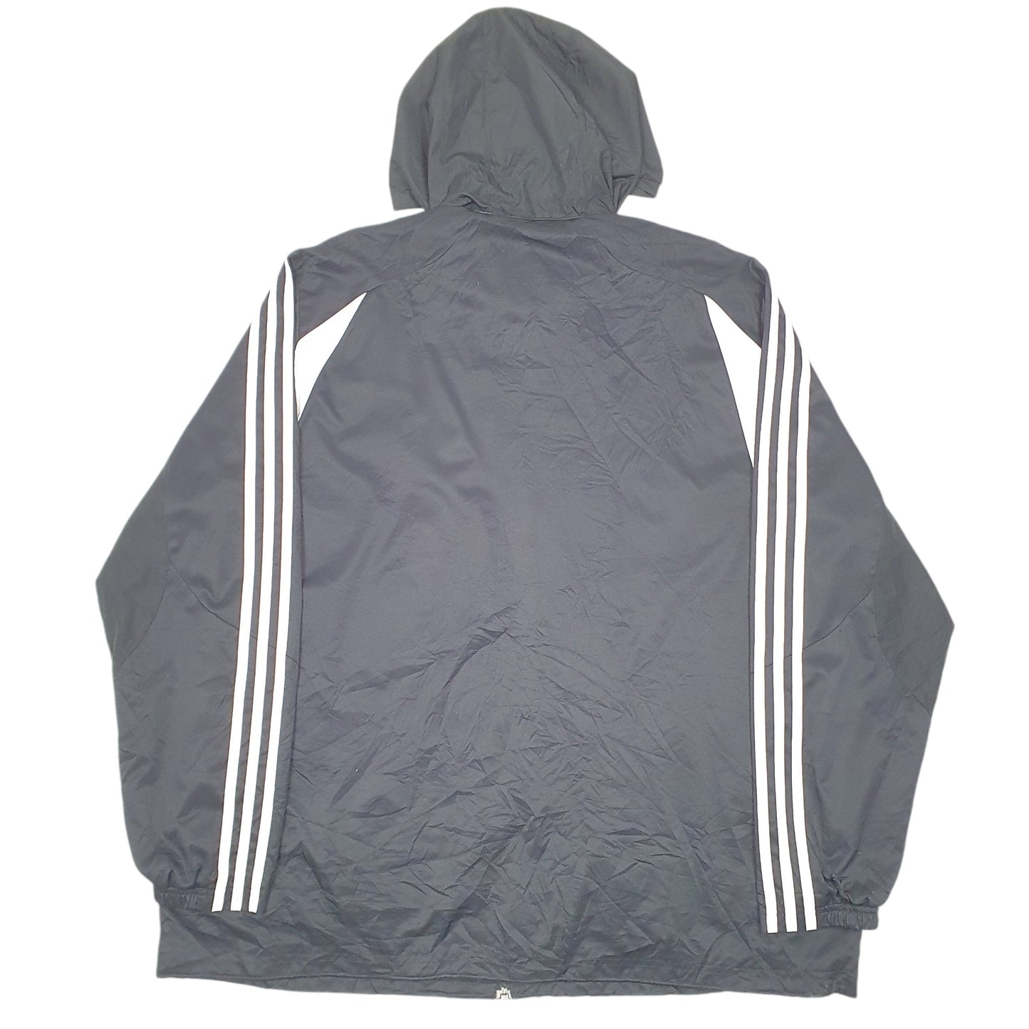 Mens Black Adidas Hooded  Coat