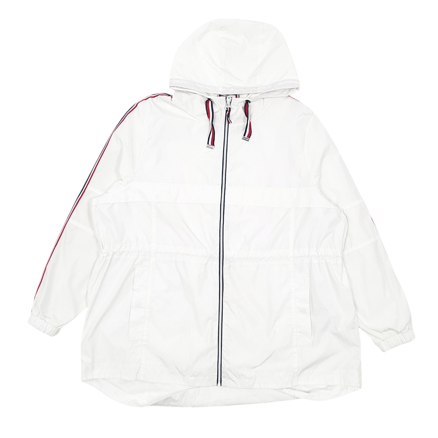 Womens White Tommy Hilfiger  Full Zip Coat
