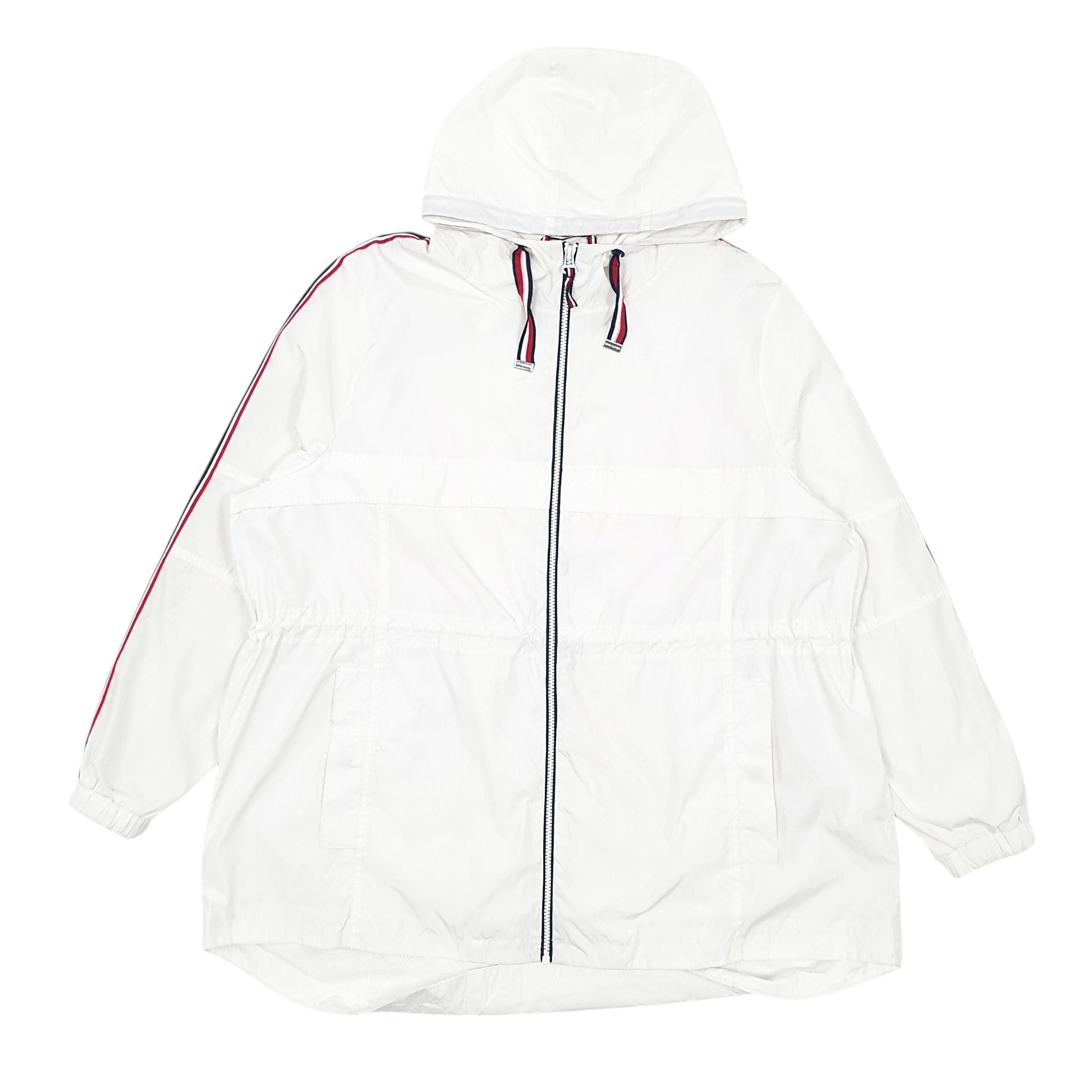 Womens White Tommy Hilfiger  Full Zip Coat