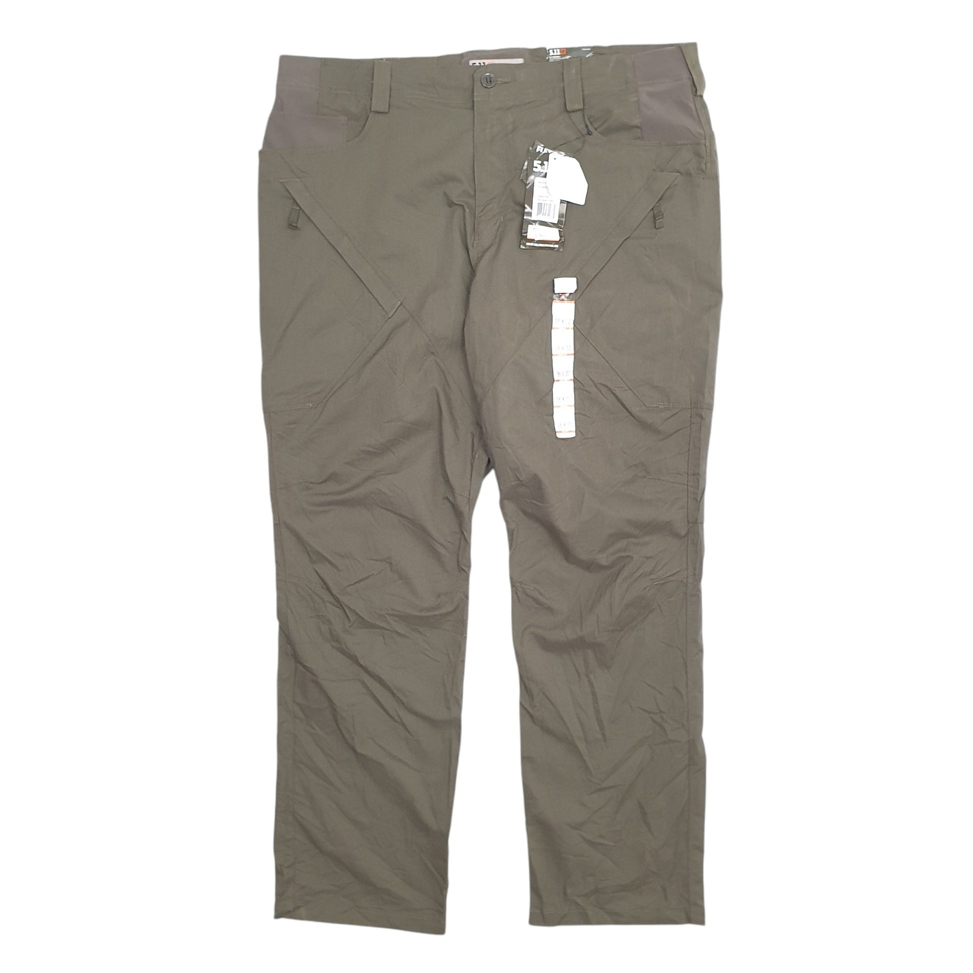 Mens Khaki 5.11 Tactical  Cargo Trousers