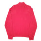 Mens Red Nautica Knit Sweater Quarter Zip Jumper