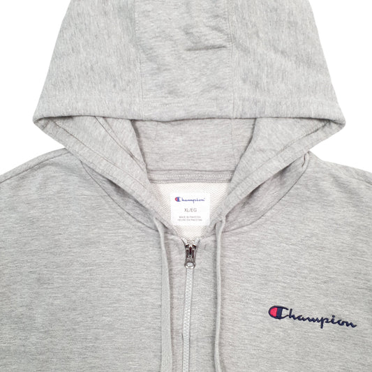 Mens Grey Champion  Full Zip Jumper