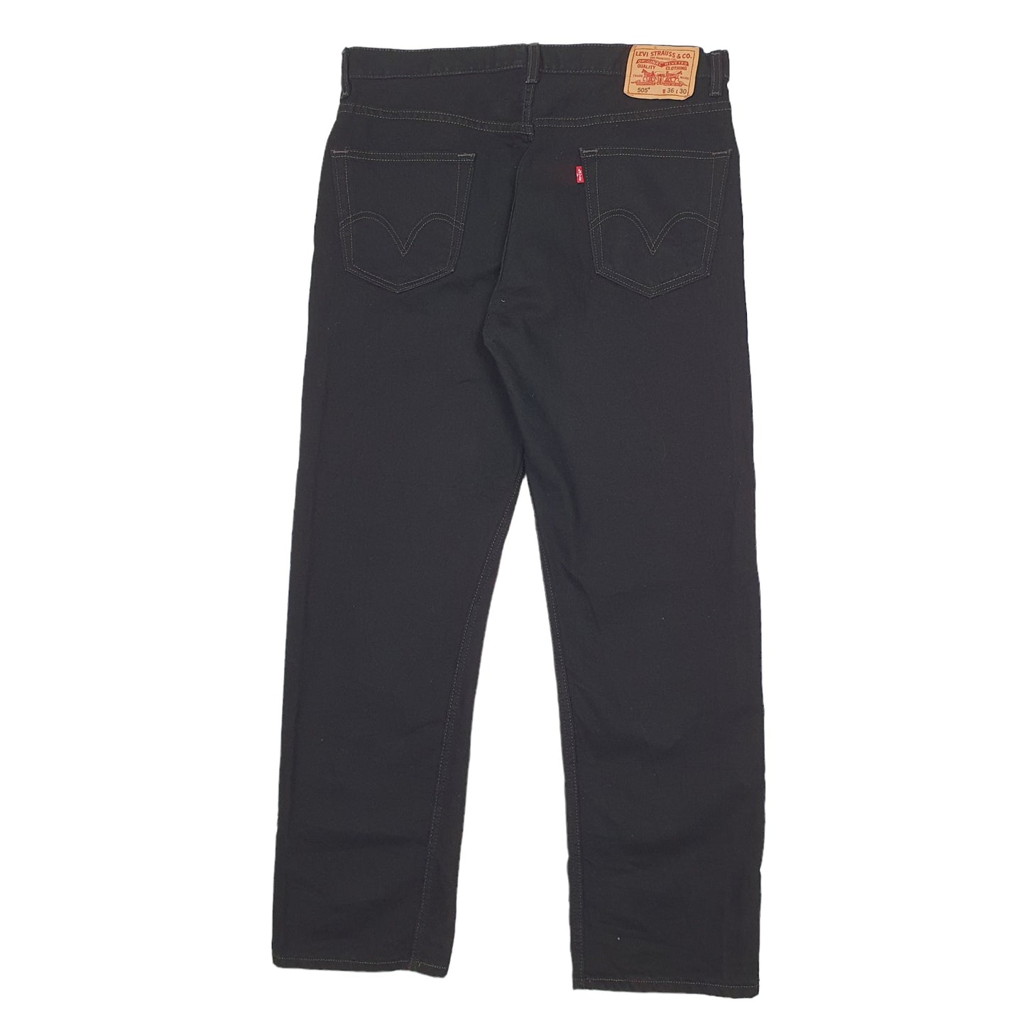 Mens Black Levis  505 JeansW36 L30