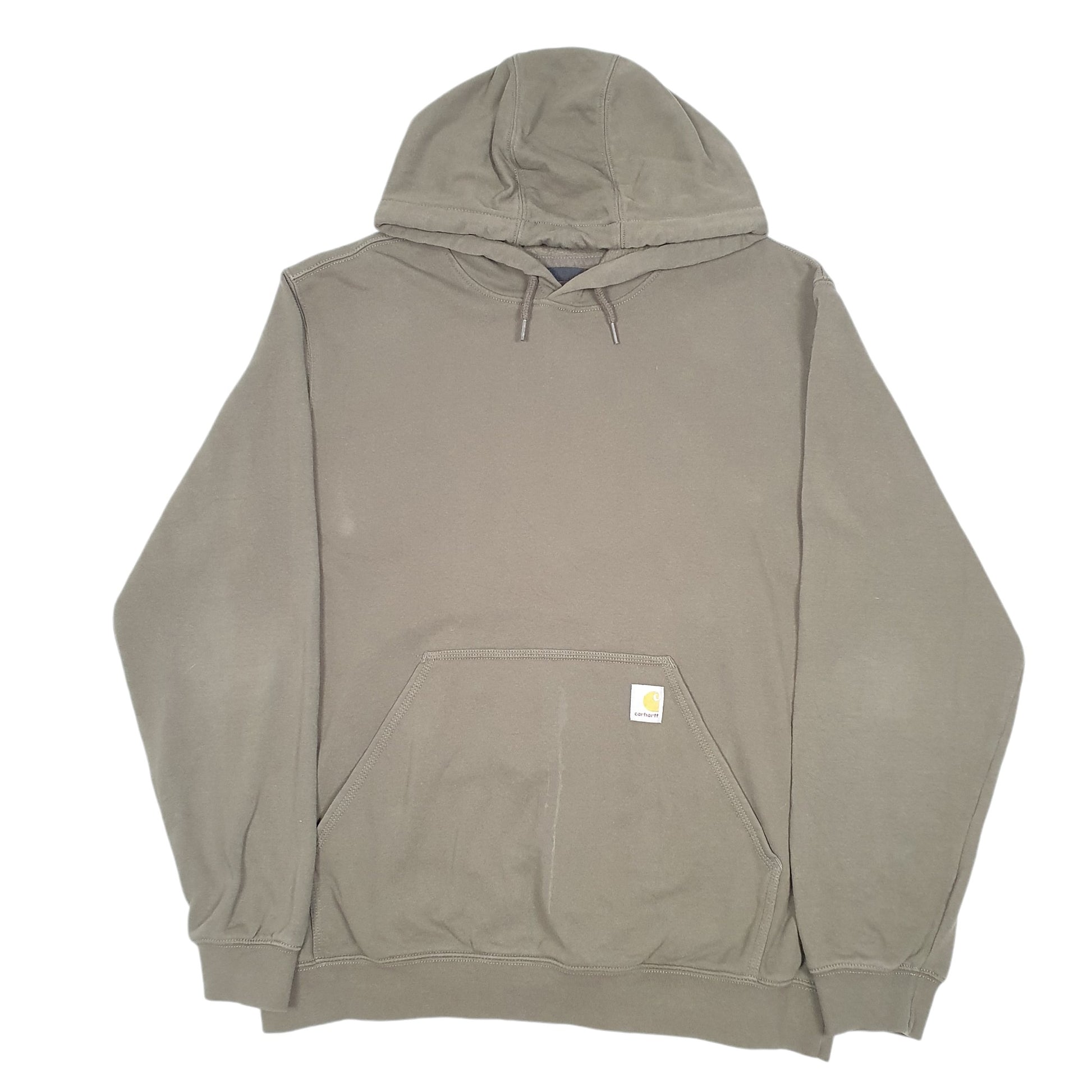 Mens Khaki Carhartt Workwear Loose Fit Hoodie Jumper