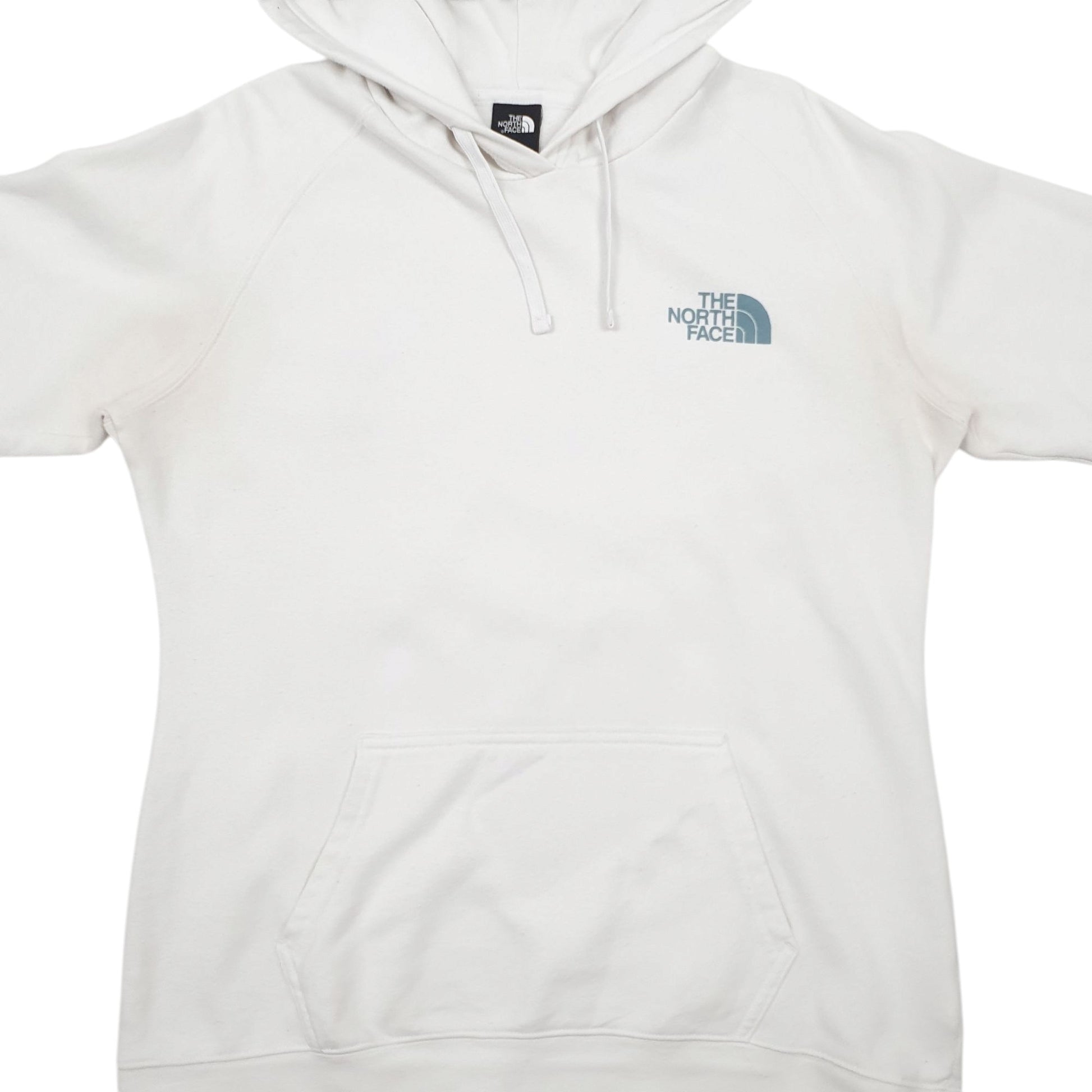 Womens White The North Face Spellout Hoodie Jumper