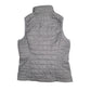 Womens Grey Patagonia Nano Puff Puffer Vest Full Zip Coat