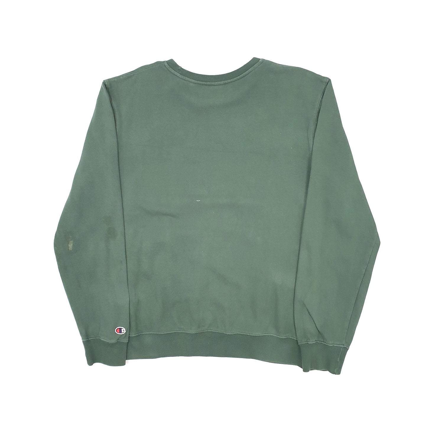 Mens Green Champion  Crewneck Jumper
