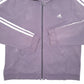 Womens Purple Adidas Hoodie Full Zip Jumper