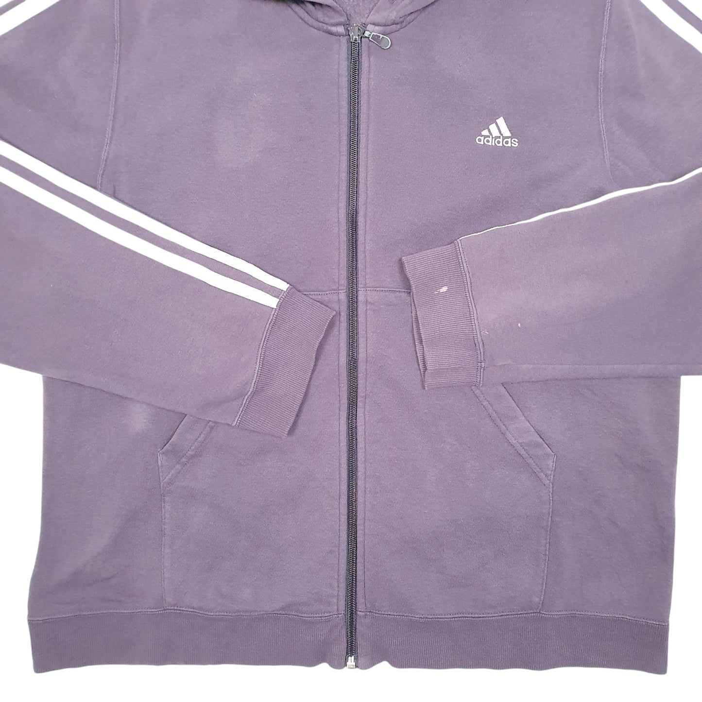 Womens Purple Adidas Hoodie Full Zip Jumper