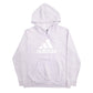 Womens Purple Adidas Spellout Hoodie Jumper