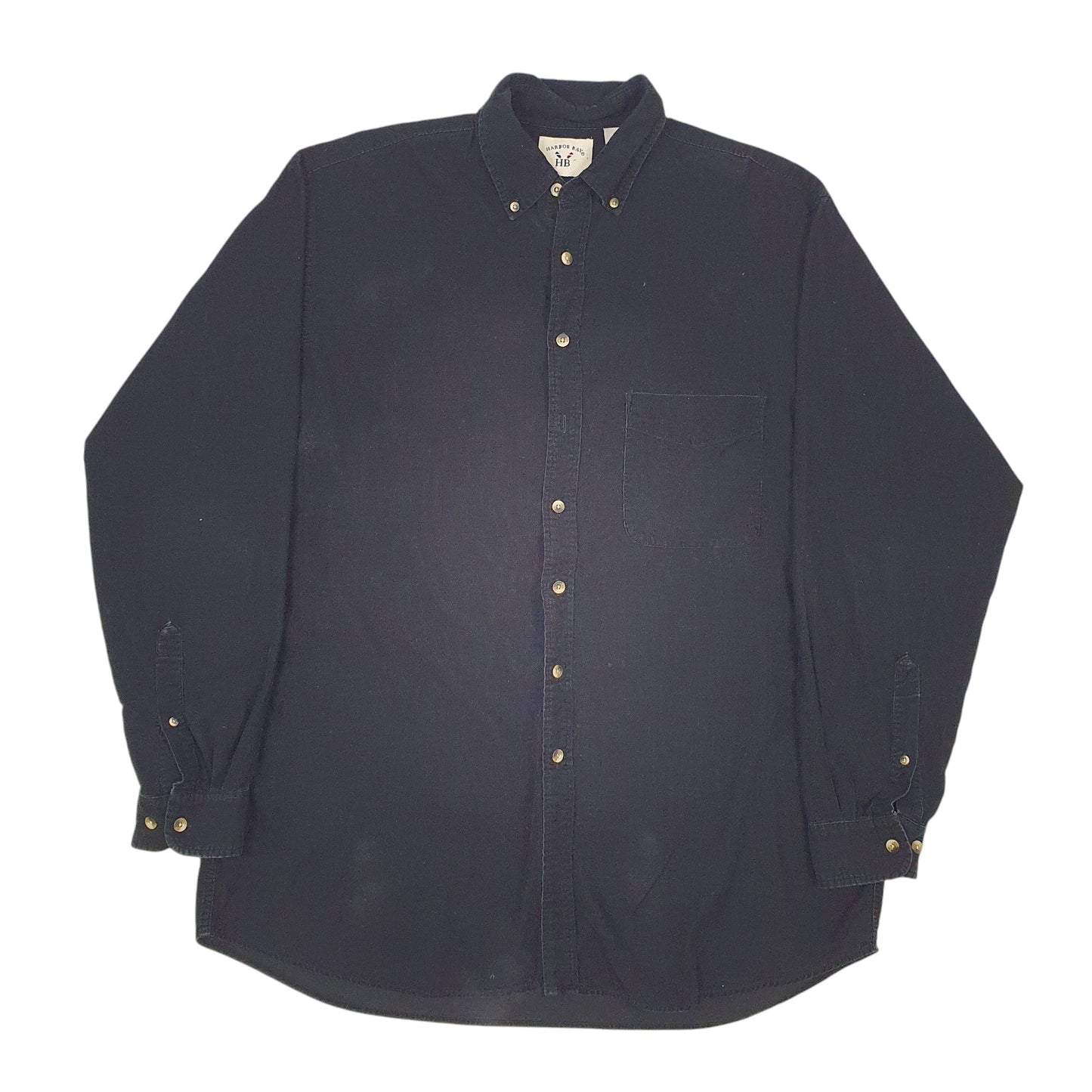 Mens Black Harbour Bay  Long Sleeve Shirt