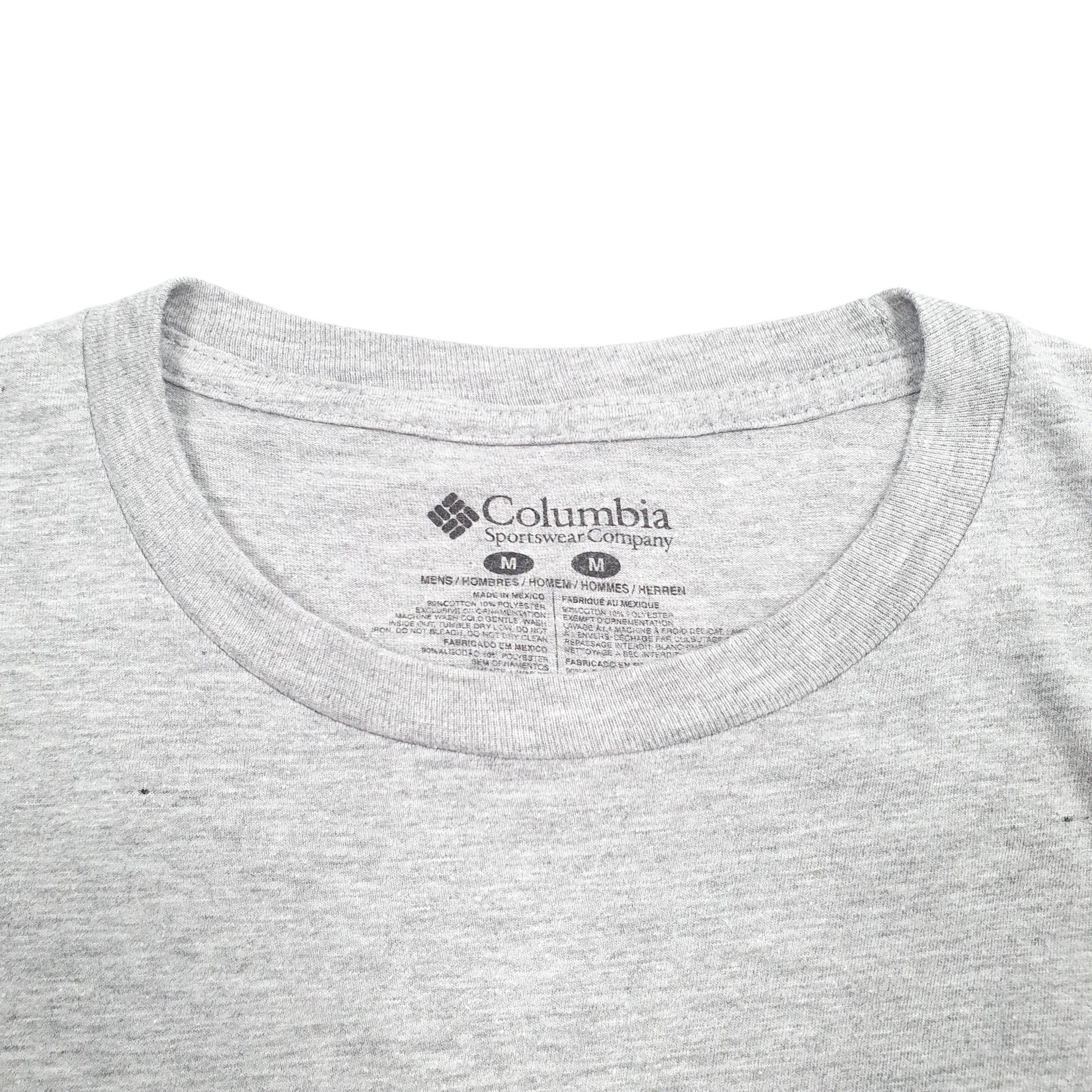 Mens Grey Columbia Sportswear PFG Fishing Short Sleeve T Shirt