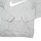Mens Grey Nike Swoosh Active Workout Running Gym Hoodie Jumper