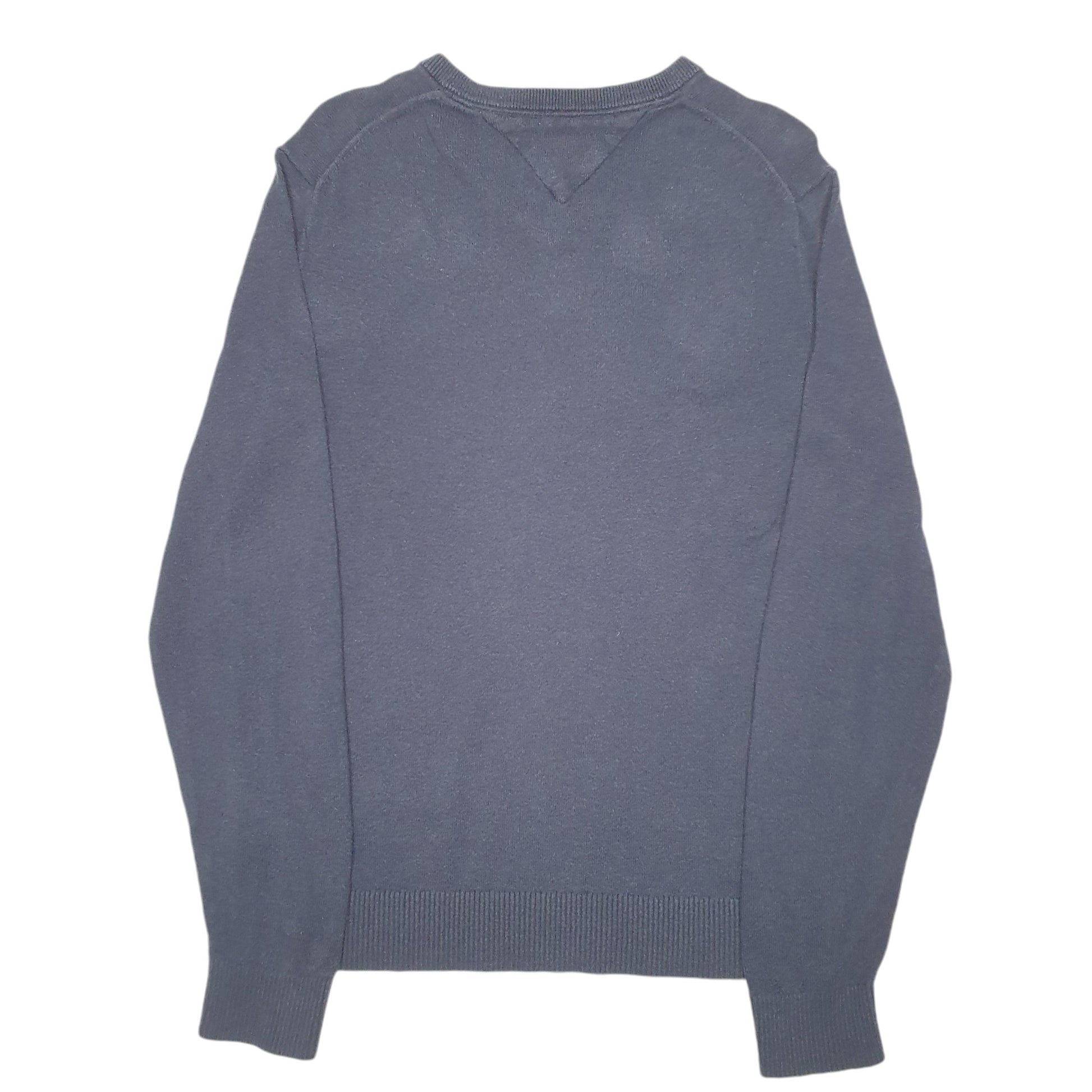 Mens Navy Tommy Hilfiger Knit V Neck Jumper