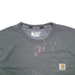 Mens Grey Carhartt Relaxed Short Sleeve T Shirt