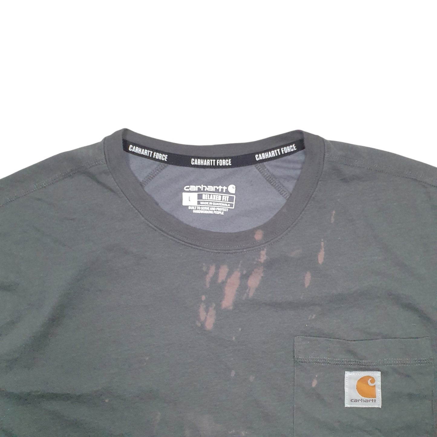 Mens Grey Carhartt Relaxed Short Sleeve T Shirt