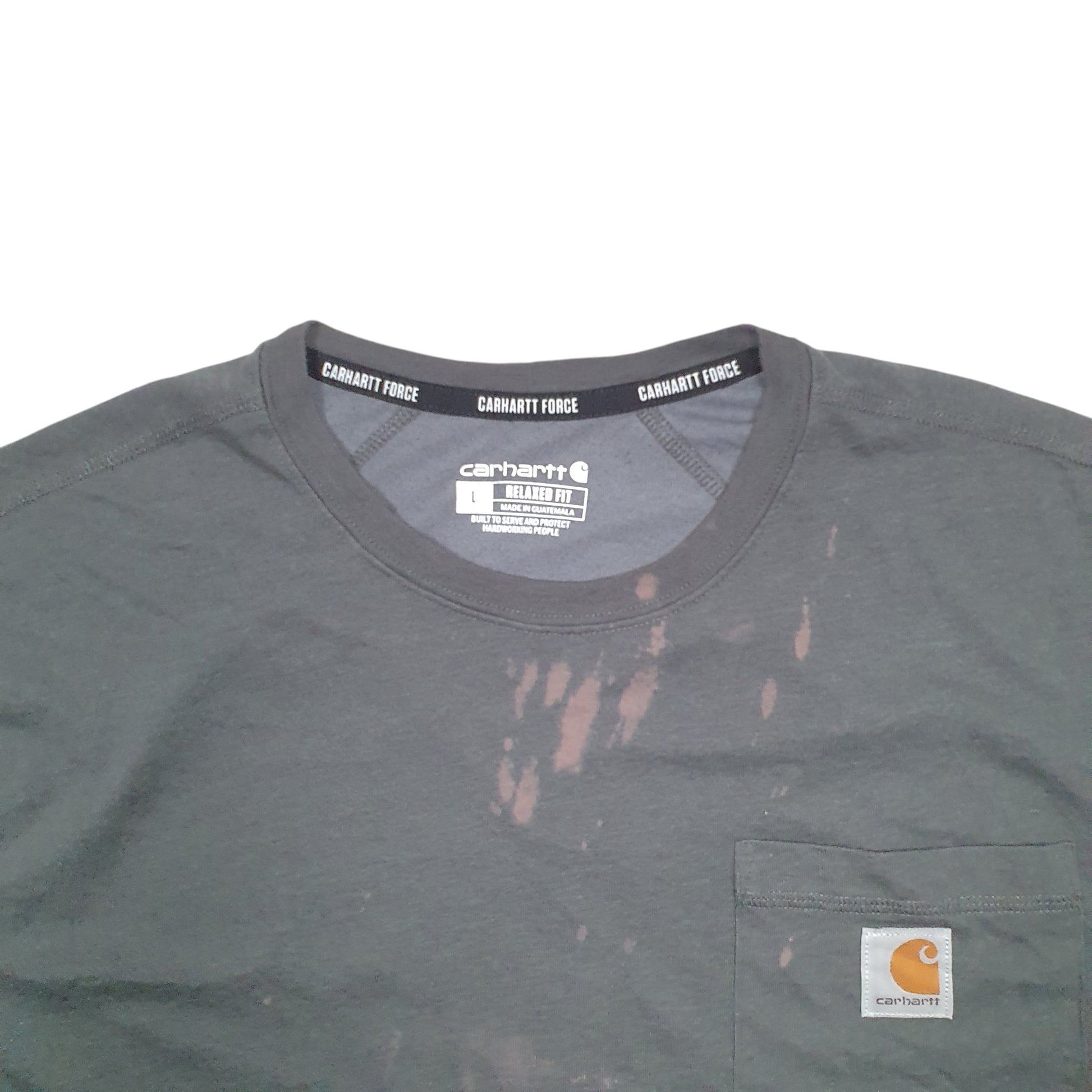 Mens Grey Carhartt Relaxed Short Sleeve T Shirt
