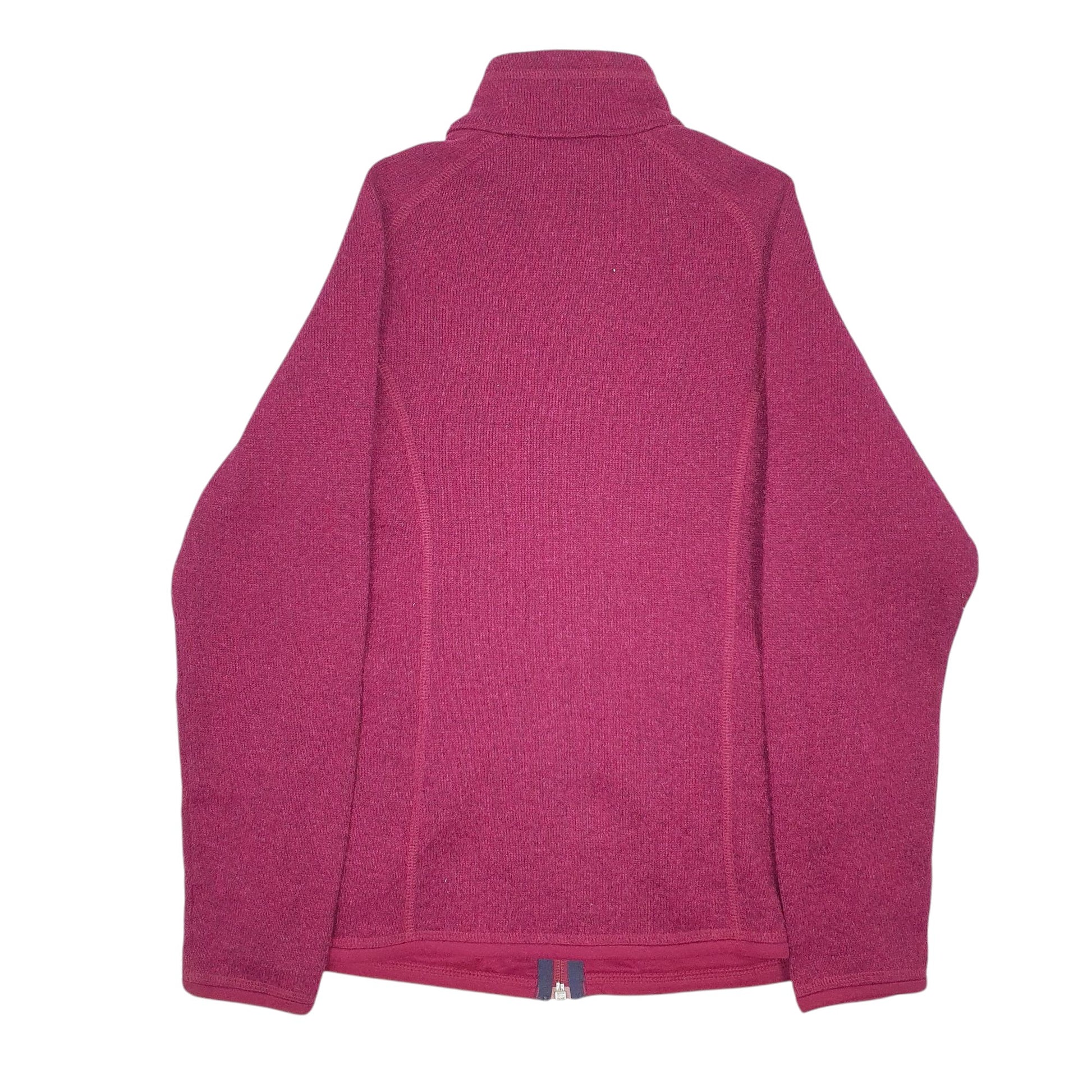 Womens Burgundy Patagonia  Full Zip Jumper