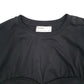Womens Black Bershka Crop Top Vest Bralet Short Sleeve T Shirt