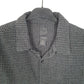 Mens Black H&M Houndstooth Overshirt Flannel Long Sleeve Shirt