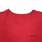 Mens Red Patagonia Spellout Long Sleeve T Shirt