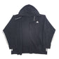 Mens Black Adidas  Full Zip Jumper
