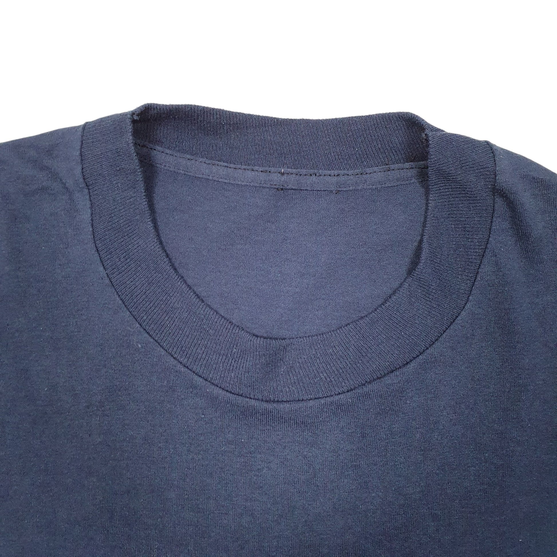 Mens Navy Unbranded Single Stitch Vintage 90s Seek Incorporated Short Sleeve T Shirt