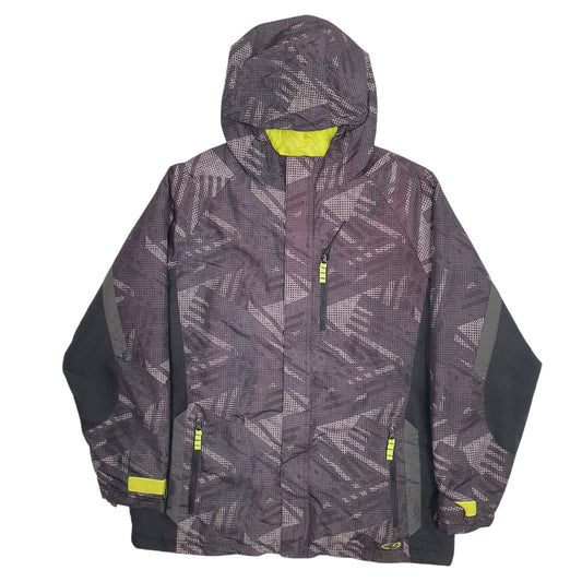Mens Grey Champion Hooded Insulated  Coat