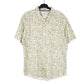 Mens Yellow Levis Floral Summer Short Sleeve Shirt