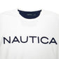 Womens White Nautica Spellout Crewneck Jumper