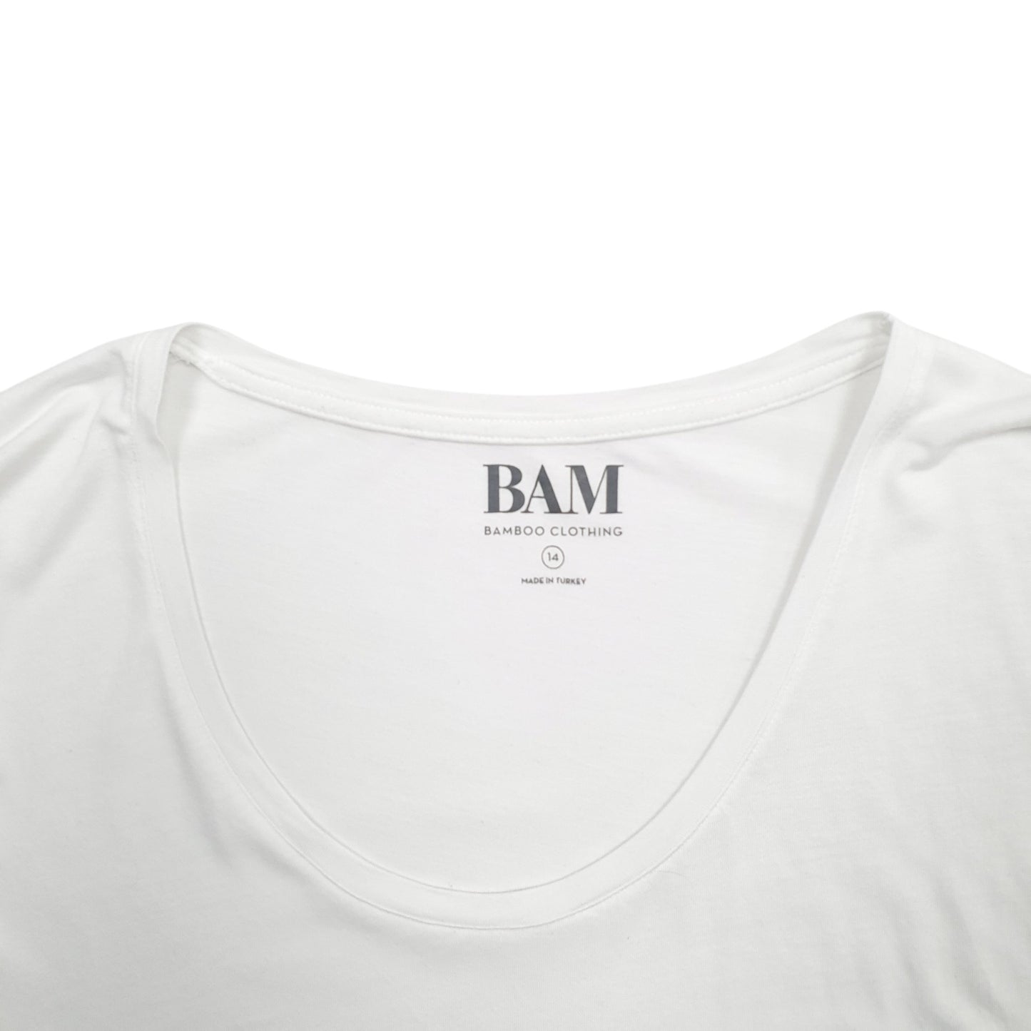 Womens White Bam  Short Sleeve T Shirt