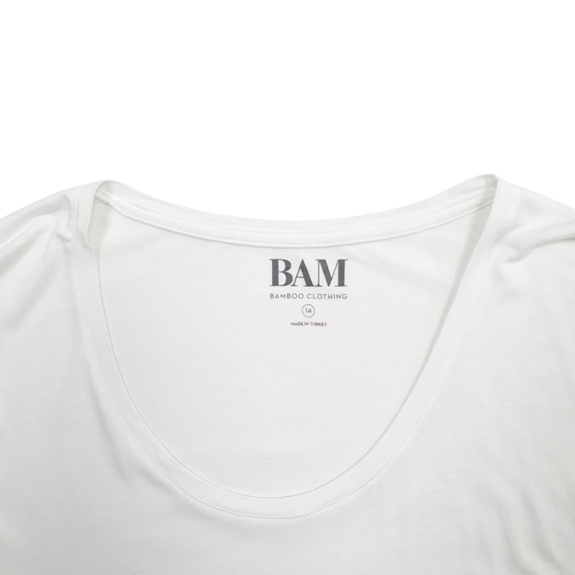 Womens White Bam  Short Sleeve T Shirt