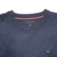 Mens Blue Tommy Hilfiger Knit Crewneck Jumper