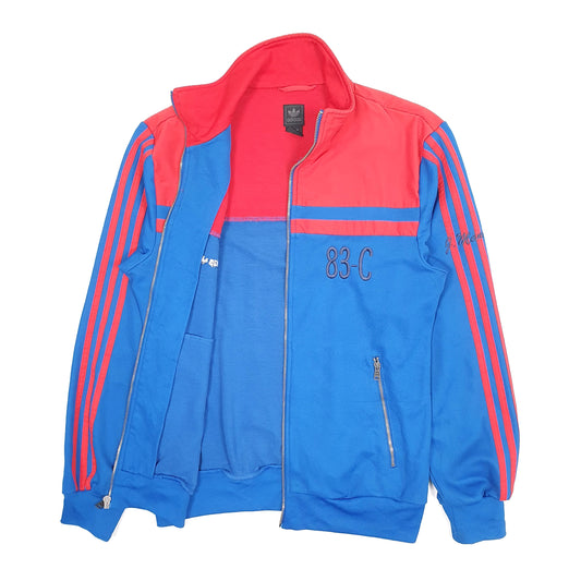 Mens Blue Adidas 83-C Tracksuit Top Full Zip Jumper