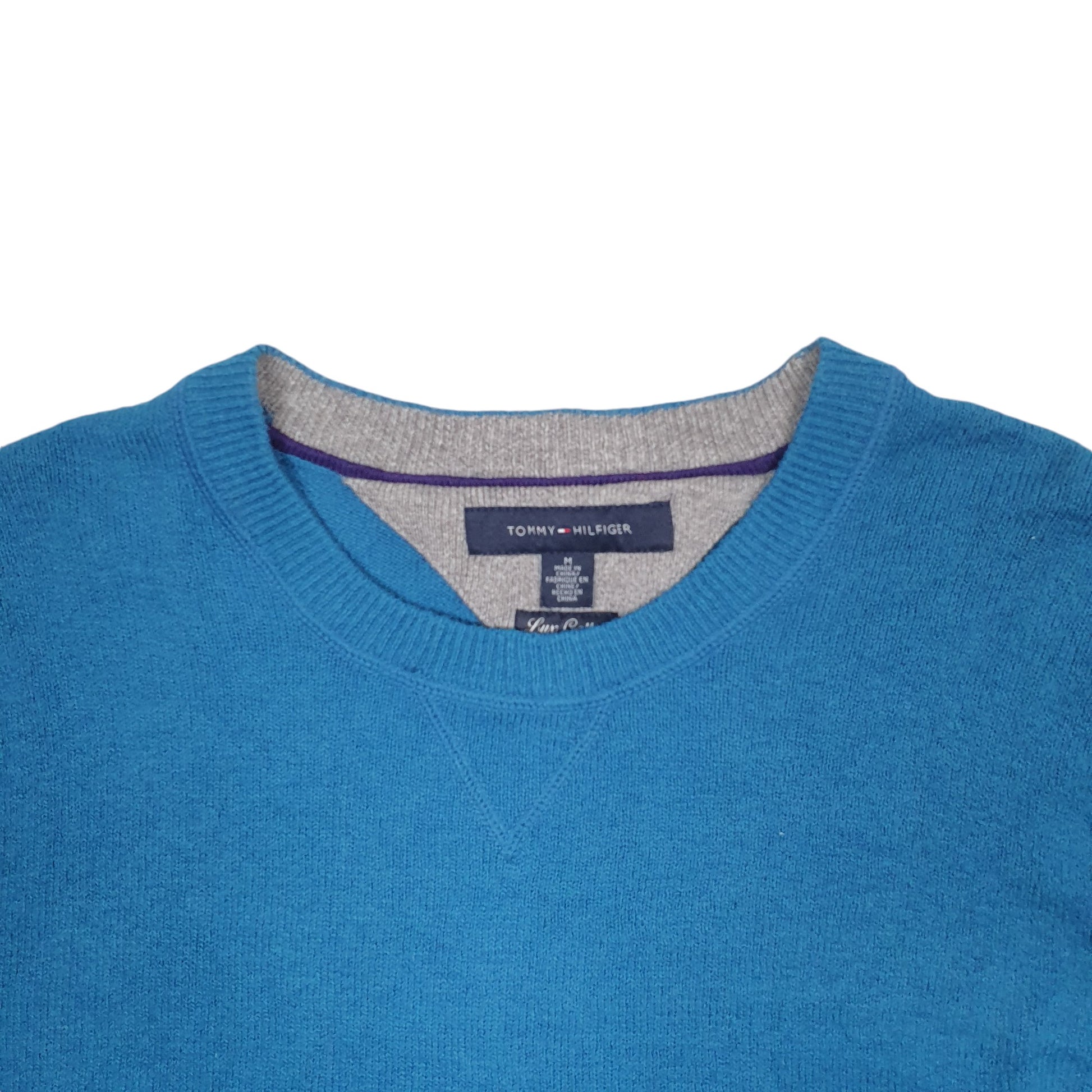 Mens Blue Tommy Hilfiger  Crewneck Jumper
